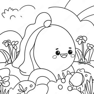 Colorful Gum Drop Garden Coloring Page 28246-25621