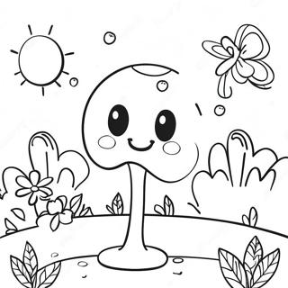 Colorful Gum Drop Garden Coloring Page 28246-25622