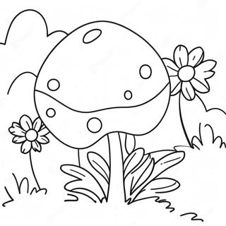 Colorful Gum Drop Garden Coloring Page 28246-25623