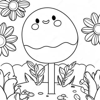 Colorful Gum Drop Garden Coloring Page 28246-25624