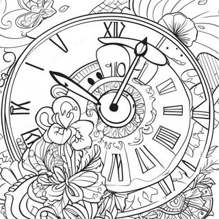 Clock Coloring Page 28255-25627