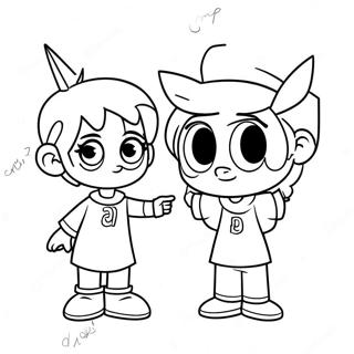 Timmy Turner And Fairy Godparents Coloring Page 28286-25656