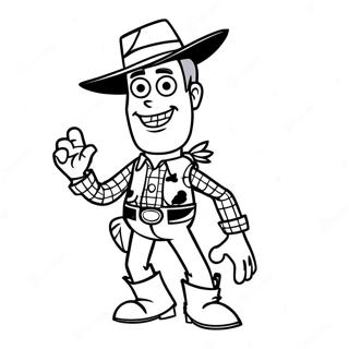 Woody In Spooky Costume Coloring Page 28296-25661