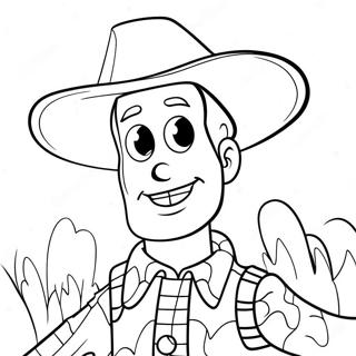 Woody In Spooky Costume Coloring Page 28296-25663