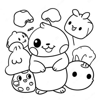 Pompompurin With Friends Coloring Page 282-230