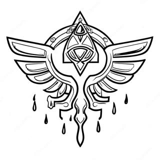 Zelda Tears Of The Kingdom Logo Coloring Page 28315-25675