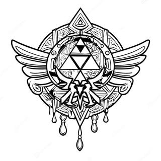 Zelda Tears Of The Kingdom Logo Coloring Page 28315-25676