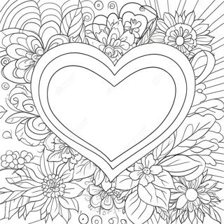 Valentines Heart Coloring Page 28325-25682