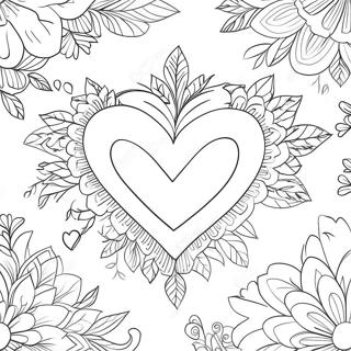 Valentines Heart Coloring Page 28325-25683