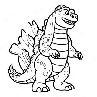 Among Us Godzilla Coloring Pages