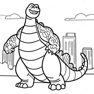 Among Us Godzilla Coloring Page 28335-25691