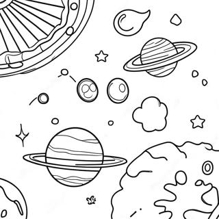 Space Themed Galaxy Coloring Page 28355-25706