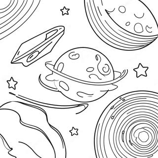 Space Themed Galaxy Coloring Page 28355-25708