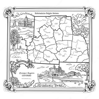 Kentucky State Map Coloring Page 28365-25714