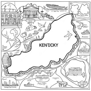 Kentucky State Map Coloring Page 28365-25715