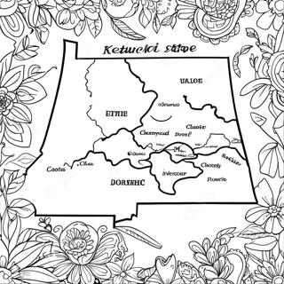 Kentucky State Map Coloring Page 28365-25716