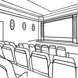 Home Movie Theater Coloring Page 28375-25722