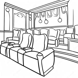 Home Movie Theater Coloring Page 28375-25723