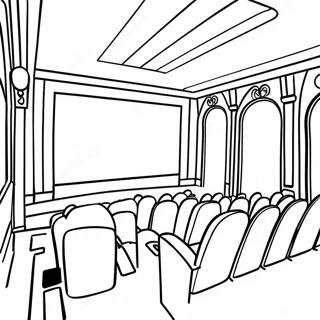 Home Movie Theater Coloring Page 28375-25724