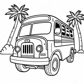 Colorful Jeepney In The Philippines Coloring Page 28386-25733