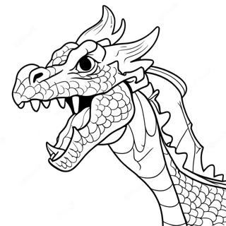 Fire Breathing Dragon Coloring Page 2838-2298