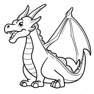 Fire Breathing Dragon Coloring Page 2838-2300