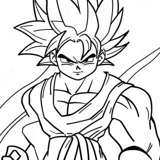 Goku Super Saiyan 4 Coloring Page 28405-25747