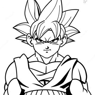 Goku Super Saiyan 4 Coloring Page 28405-25748