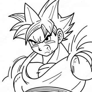 Goku Super Saiyan 4 In Action Coloring Page 28406-25750