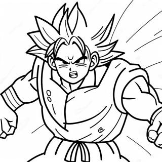 Goku Super Saiyan 4 In Action Coloring Page 28406-25751