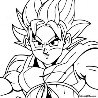 Goku Super Saiyan 4 In Action Coloring Page 28406-25752