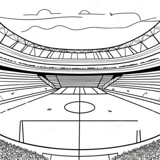 Football Field Coloring Pages