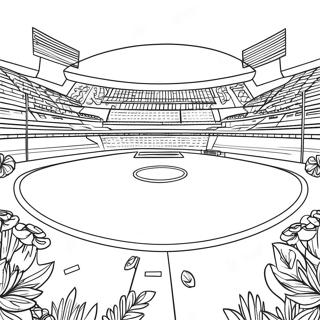 Football Field Coloring Page 28415-25756