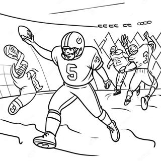 Exciting Football Game Scene Coloring Page 28416-25760