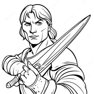 Leonardo With His Sword Coloring Page 28466-25797