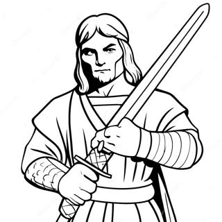 Leonardo With His Sword Coloring Page 28466-25799