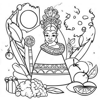 Kwanzaa Coloring Page 2848-2306