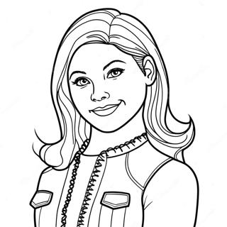 Caitlin Clark In Action Coloring Page 28516-25838