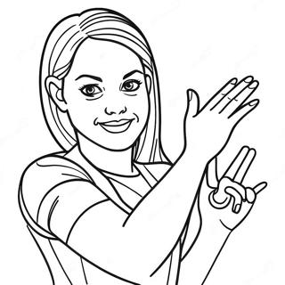 Caitlin Clark In Action Coloring Page 28516-25839