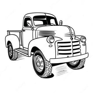 Classic Truck Coloring Page 28525-25842