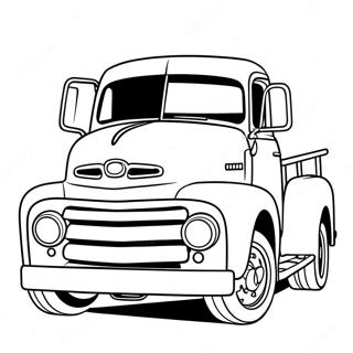 Classic Truck Coloring Page 28525-25843