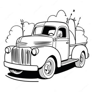 Classic Truck Coloring Page 28525-25844