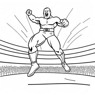 Wwe Wrestler Jumping On Opponent Coloring Page 28546-25863