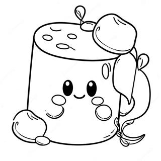 Marshmallow Coloring Page 28566-25867