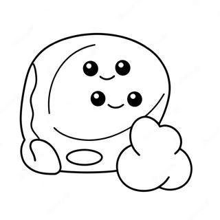 Marshmallow Coloring Page 28566-25868