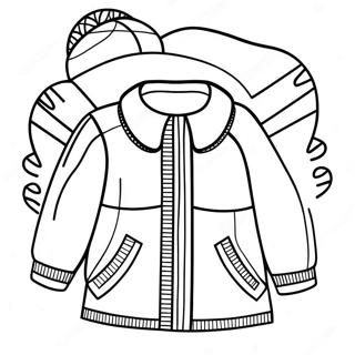 Winter Clothes Coloring Page 28576-25876