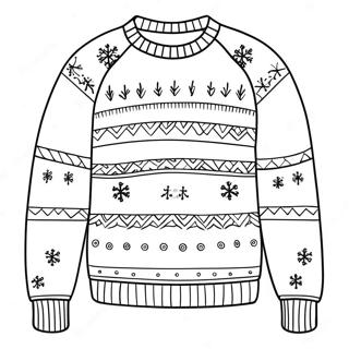 Cozy Winter Sweater Coloring Page 28577-25877