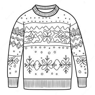 Cozy Winter Sweater Coloring Page 28577-25878