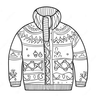 Cozy Winter Sweater Coloring Page 28577-25879