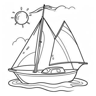 Sailboat Coloring Page 28596-25890